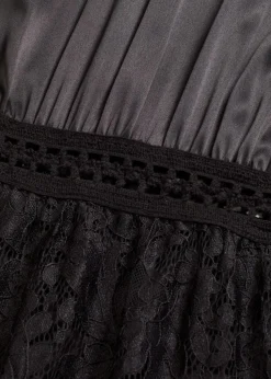 Maxikleid mit Spitzen-Rock