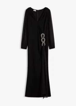 Maxikleid mit Strassstein-Applikation