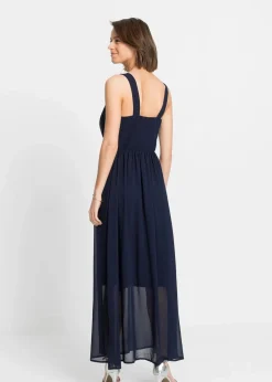 Maxikleid mit Strassstein-Applikation