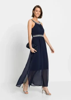 Maxikleid mit Strassstein-Applikation