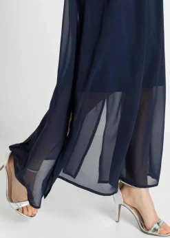 Maxikleid mit Strassstein-Applikation