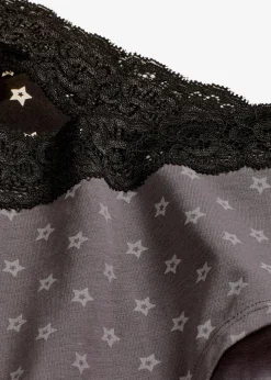 Maxipanty mit Spitze mit Bio-Baumwolle (4er Pack)