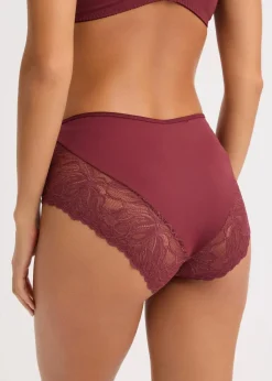 Maxipanty mit zarter Spitze