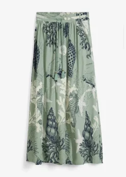 Maxirock aus fließender Viskose