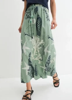 Maxirock aus fließender Viskose