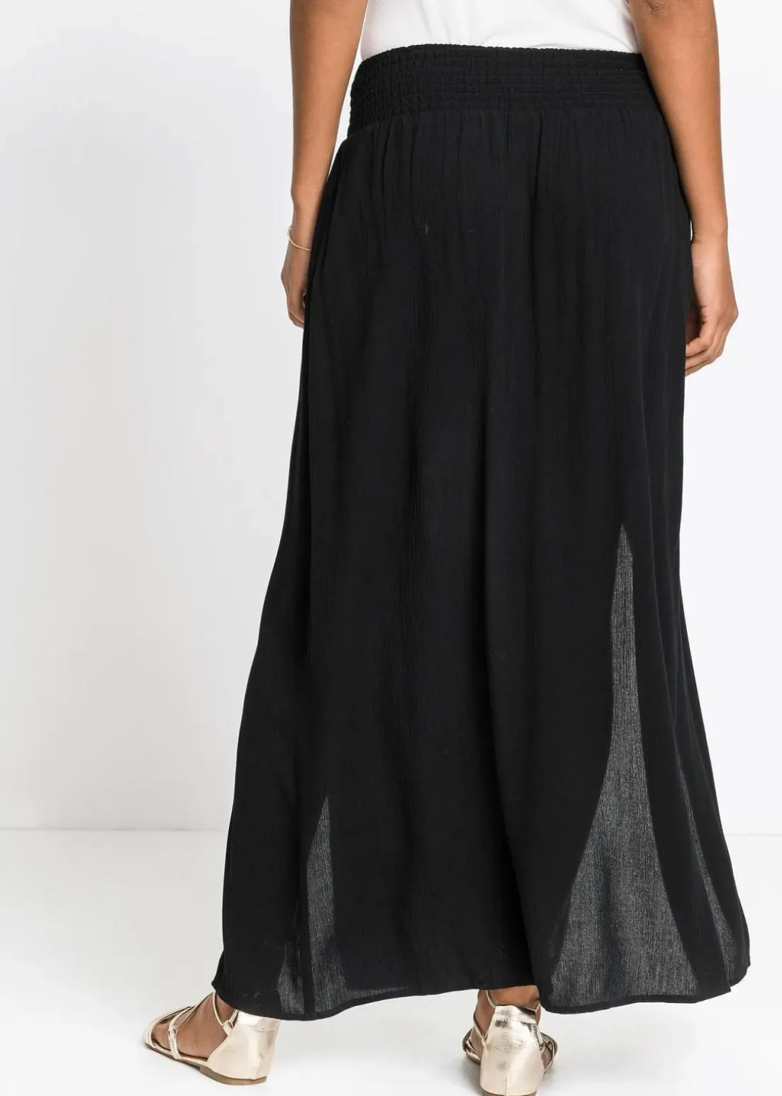 Maxirock aus fließender Viskose