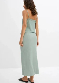 Maxirock aus leichtem Crêpe