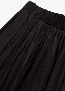 Maxirock aus strukturiertem Crinkle