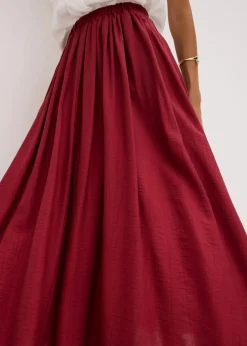 Maxirock aus strukturiertem Crinkle