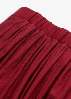 Maxirock aus strukturiertem Crinkle