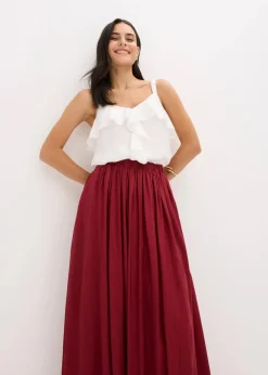 Maxirock aus strukturiertem Crinkle