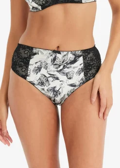 Maxislip mit glänzendem Material