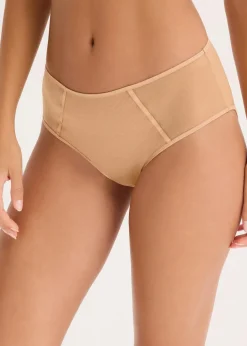 Maxislip mit schimmerndem Material