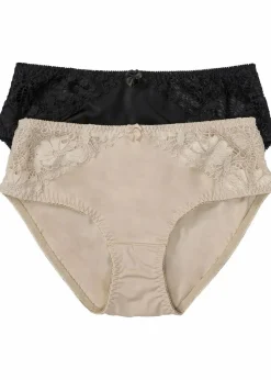 Maxislip mit Spitze (2er Pack)