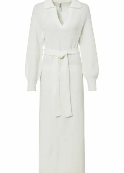 Maxi-Strickkleid mit Gürtel (2-tlg. Set)