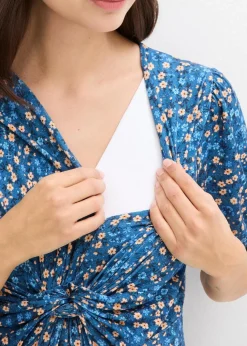 Maxi-Umstands- und Stillkleid aus Jersey