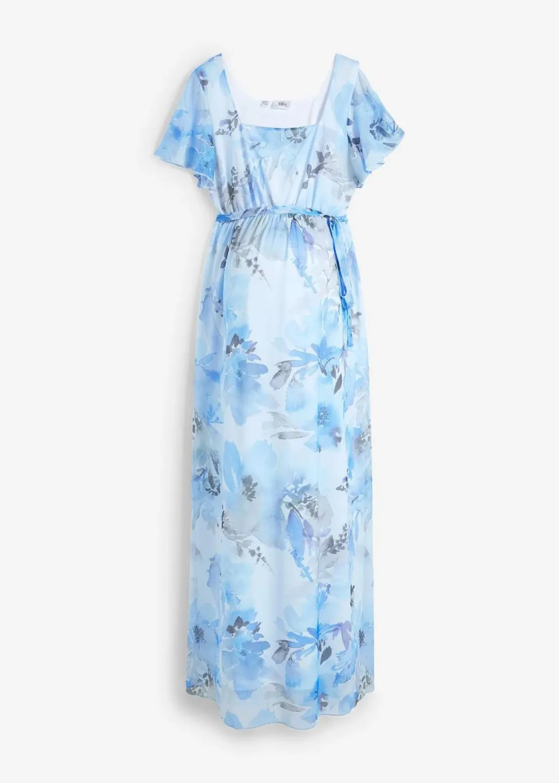 Maxi-Umstandskleid aus zartem Mesh