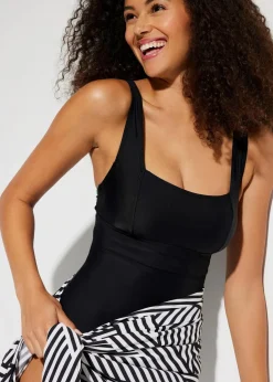 Medium Shape-Badeanzug mit eckigem Ausschnitt