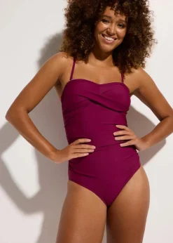 Medium Shape-Badeanzug mit Wickeloptik