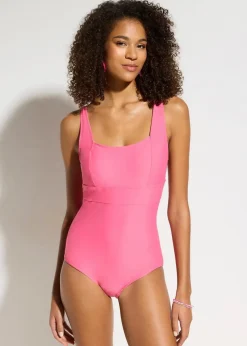 Medium Shape-Badeanzug mit eckigem Ausschnitt