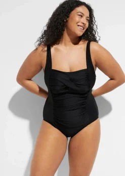 Medium Shape-Badeanzug mit Wickeloptik