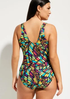 Medium Shape-Badeanzug rundum bedruckt