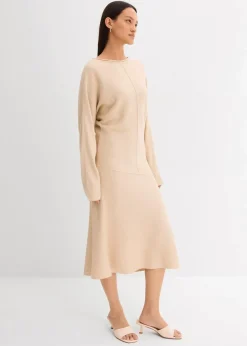 Midi Strickkleid aus Viskose-Mix