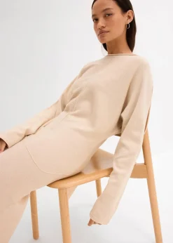 Midi Strickkleid aus Viskose-Mix