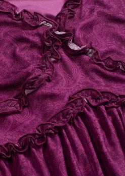 Midi-Jerseykleid aus Mesh