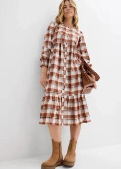 Midikleid aus Flanell