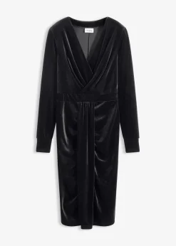 Midikleid aus fließendem Samt