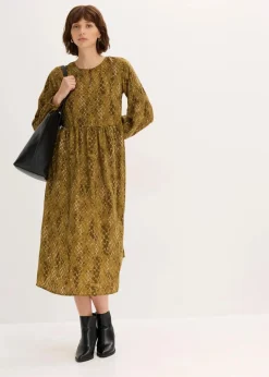 Midikleid aus fließendem Satin