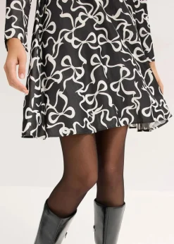 Midikleid aus fließendem Viskose-Mix