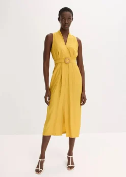 Midikleid aus fließendem Viskose-Mix