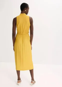 Midikleid aus fließendem Viskose-Mix