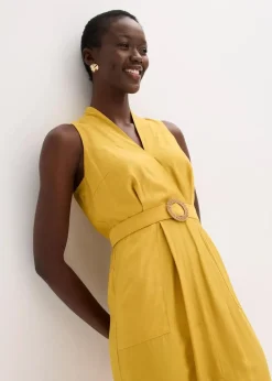 Midikleid aus fließendem Viskose-Mix