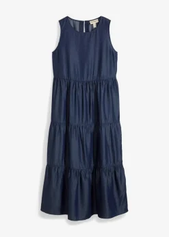 Midikleid aus glattem Lyocell