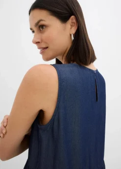 Midikleid aus glattem Lyocell