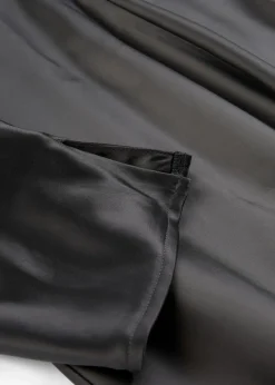 Midikleid aus glänzendem Satin