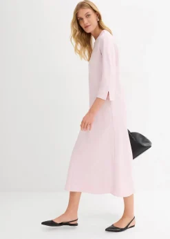 Midikleid aus glänzendem Satin