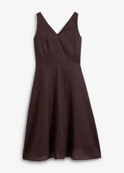 Midikleid aus reinem Leinen