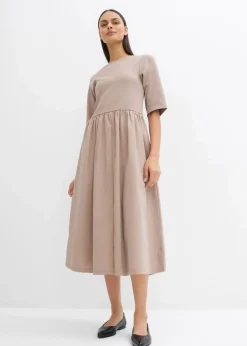 Midikleid aus reiner Baumwolle