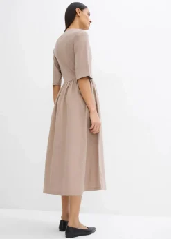 Midikleid aus reiner Baumwolle