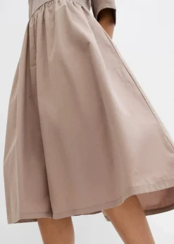 Midikleid aus reiner Baumwolle