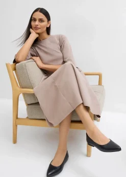 Midikleid aus reiner Baumwolle