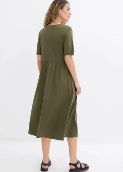 Midikleid aus reiner Baumwolle