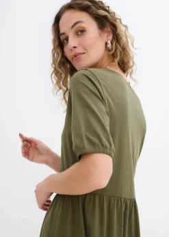 Midikleid aus reiner Baumwolle