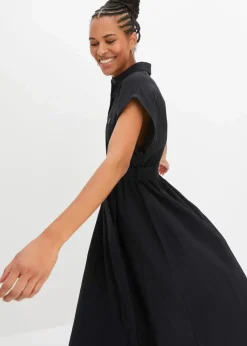 Midikleid aus reiner Baumwolle