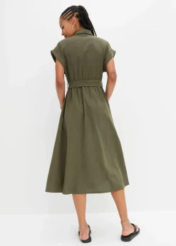 Midikleid aus reiner Baumwolle