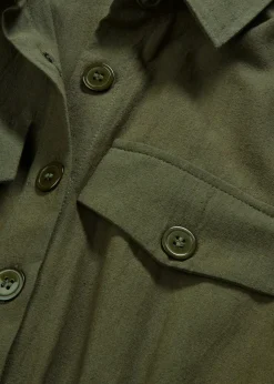 Midikleid aus reiner Baumwolle